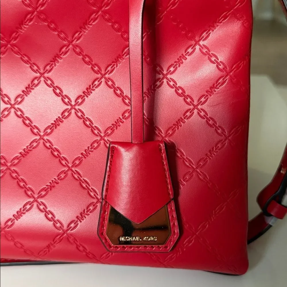 NWOT MICHAEL Michael Kors Red Satchel